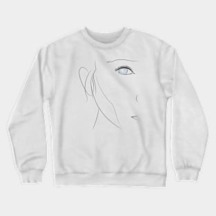 Minimalist girl Crewneck Sweatshirt